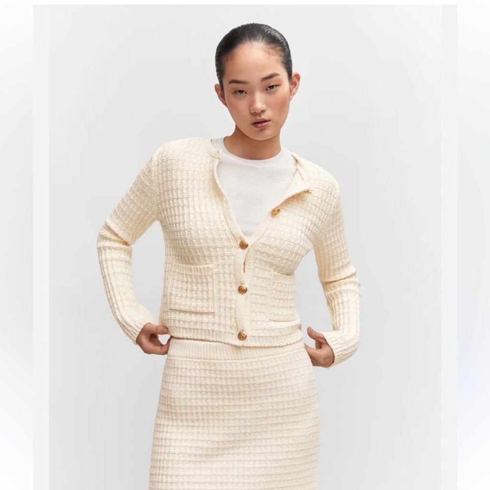 Mango pocket knit cardigan